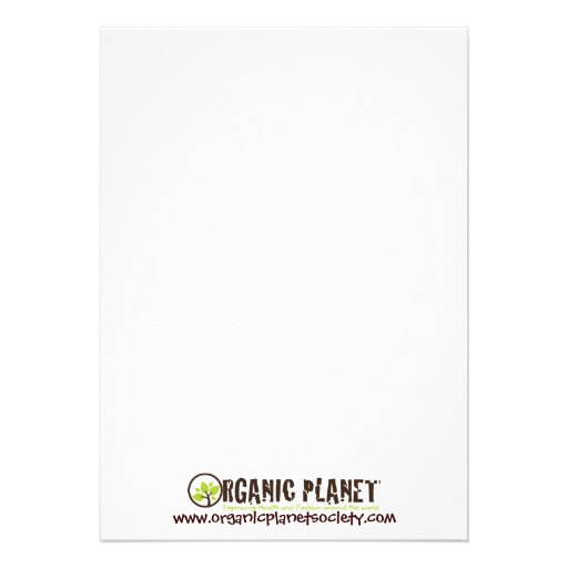 Raw Sushi Organic Planet Invitations