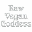 Raw Vegan Goddess Hoodie embroidered shirts