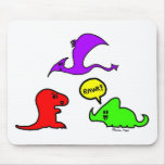 Rawr! Cute Dinosaurs Chibi Babies Dinos Mousepad