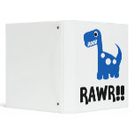 Rawr Dino Blue binders