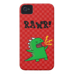 RAWR Dino - customizable! (small) iPhone 4 Case-Mate Cases