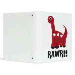 Rawr Dino Red binders