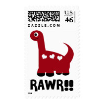 Rawr Dino Red Postage