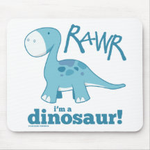 RAWR I'm A Dinosaur Diplodocus Mousepad