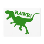 RAWR is how Dinosaurs say I love you Post Card