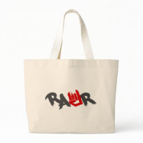 Rawr Logo - Emo, goth, alternative, rock, grunge Tote Bags
