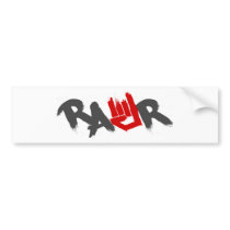 Rawr Logo - Emo, goth, alternative, rock, grunge bumper stickers