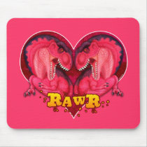 Rawr Love-a-saurus Mouse Pads