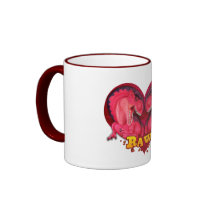 Rawr Love-a-saurus Coffee Mugs