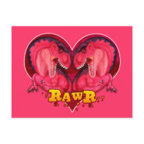 Rawr Love-a-saurus Postcards