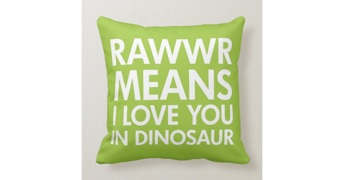 rawr pillow