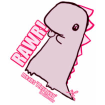 "RAWR! means 'I love you' in dinosaur" t-shirts