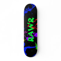 rawr Splatter paint skateboard
