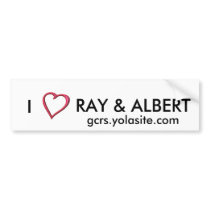 RAY & ALBERT bumper stickers by Downset RAY & ALBERT bumper stickers