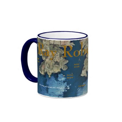 Ray Roberts-Aerial Photo Mug by MartinsMap