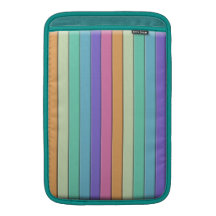 Rayas en colores pastel fundas macbook air