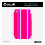 Rayas rosadas y blancas skins para iPhone 3