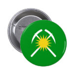 Raychikhinsk, Russia flag Pinback Button