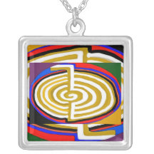 RAYO de CHO KU - símbolo básico de Reiki Pendiente Personalizado