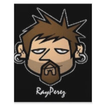 rayperez cartoon logo flyer