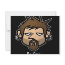 rayperez cartoon logo personalized invitation
