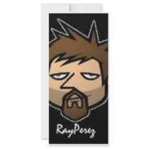rayperez cartoon logo rack card design