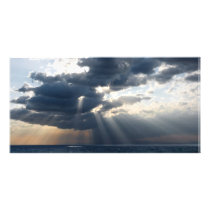 rays and clouds photo cards