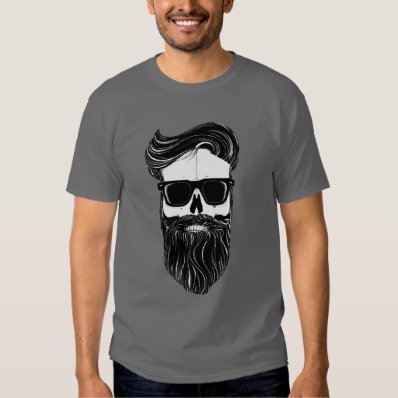 Ray&#39;s black bearded skull t shirt