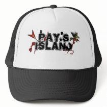 Ray's Island Trucker Cap hats by vivaelknox Ray's Island Trucker Cap hats