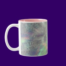 Rays of Color, digital abstract mugs