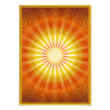 Rays of hope - gold framework art photo