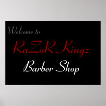 RaZoR Kingz Barber Shop Promotional Posters