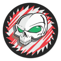 Razor Saw Skull stickers by SkullShock Razor Saw Skull stickers