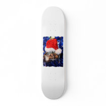 Razorbacked Musk Turtle, Santa Hat over head Skateboard Deck