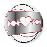 Razorblade Love Fridge Magnet
