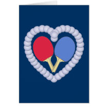 RB Ping Pong Paddle Heart