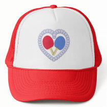 RB Ping Pong Paddle Heart
