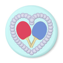 RB Ping Pong Paddle Heart