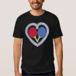 RB Ping Pong Paddle Heart T-Shirt