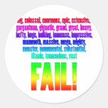 RBF Rainbow stickers