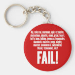 RBF White keychains