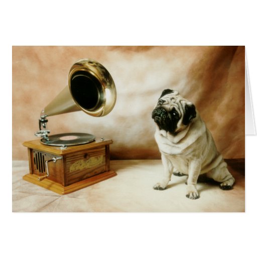 RCA Pug Greeting Cards