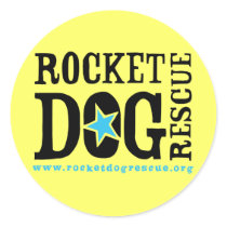 RDR Logo (blk/blue) stickers by RocketDogRescue RDR Logo (blk/blue) stickers