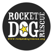 RDR Round Stickers by RocketDogRescue RDR Round Stickers