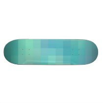 Re-Created Coloured Squares Skateboard