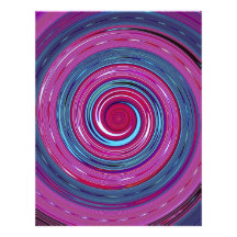 Re-Created Spin Painting Custom Letterhead