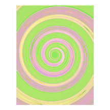 Re-Created Spin Painting Customized Letterhead