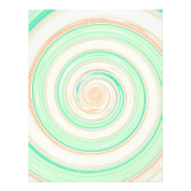 Re-Created Spin Painting Personalized Letterhead