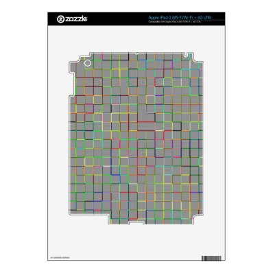 Re-Created Squares Skins For iPad 3