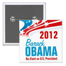 Re-Elect Barack Obama Pin